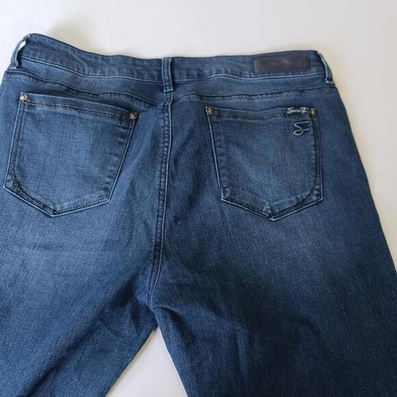 Seven7 Flare Women's Blue Cotton Blend Denim Bootcut Jeans Size 16 (36×32) - Picture 13 of 16